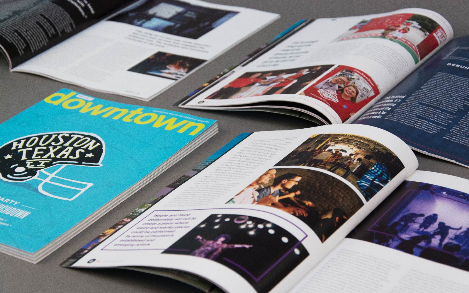 Downtown Magazine multiple spreads