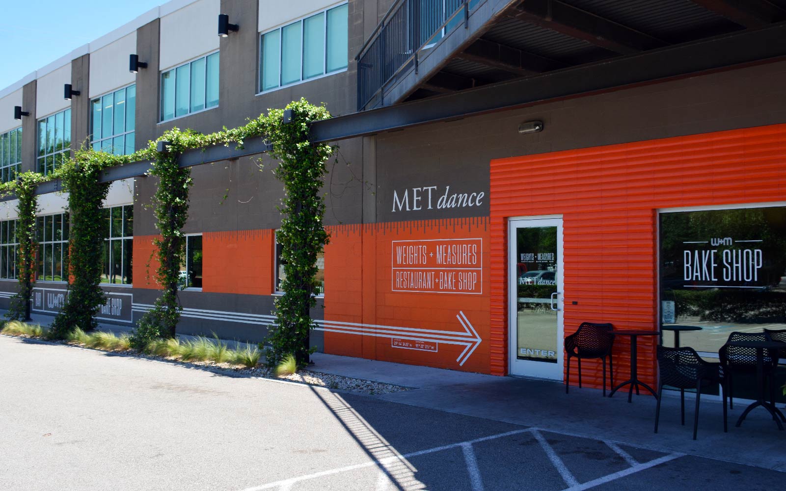 Weights & Measures outside wall