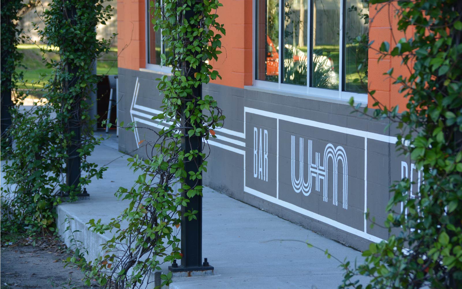 Weights & Measures outside wall detail